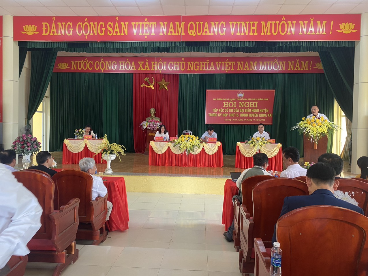 Tổ đại biểu HĐND huyện số 07 tiếp xúc với cử tri xã Quảng Khê, Quảng Trung và Quảng Chính. 